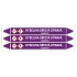 Značení potrubí, kyselina sírová dýmavá,3 ks, 355 × 37 mm